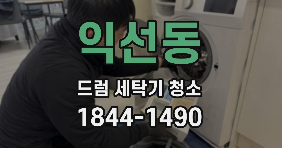 익선동 드럼 세탁기 청소