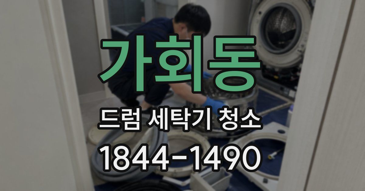 가회동 드럼 세탁기 청소