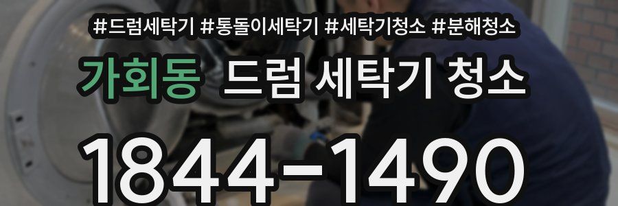 가회동 드럼 세탁기 청소
