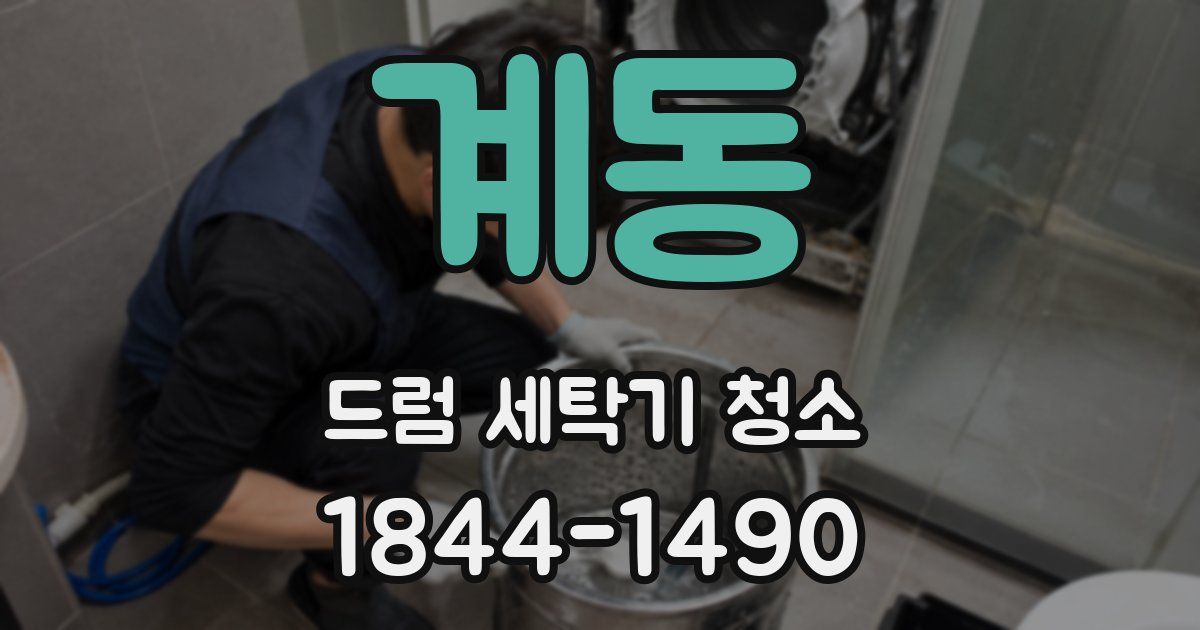 계동 드럼 세탁기 청소