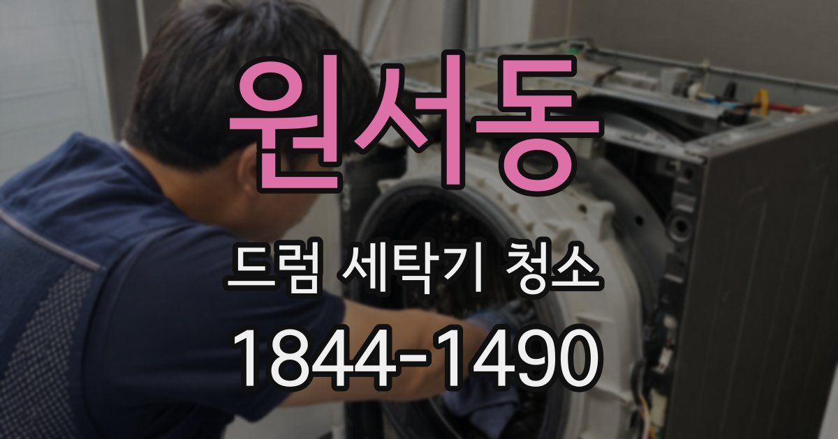 원서동 드럼 세탁기 청소
