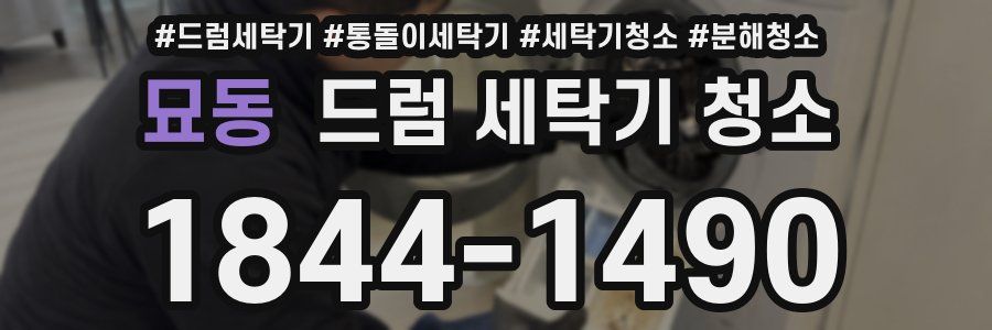 묘동 드럼 세탁기 청소