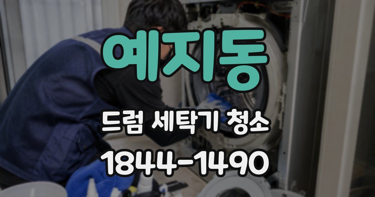 예지동 드럼 세탁기 청소