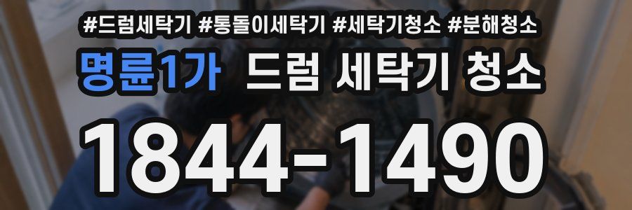 명륜1가 드럼 세탁기 청소