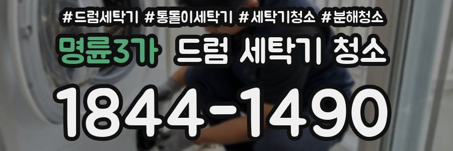 명륜3가 드럼 세탁기 청소