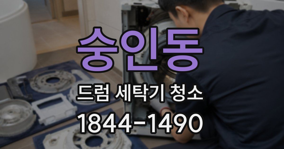 숭인동 드럼 세탁기 청소