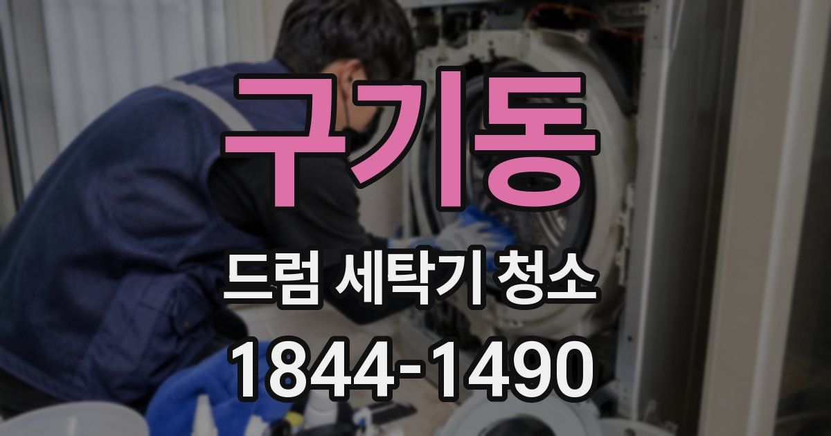 구기동 드럼 세탁기 청소