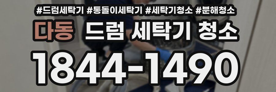 다동 드럼 세탁기 청소