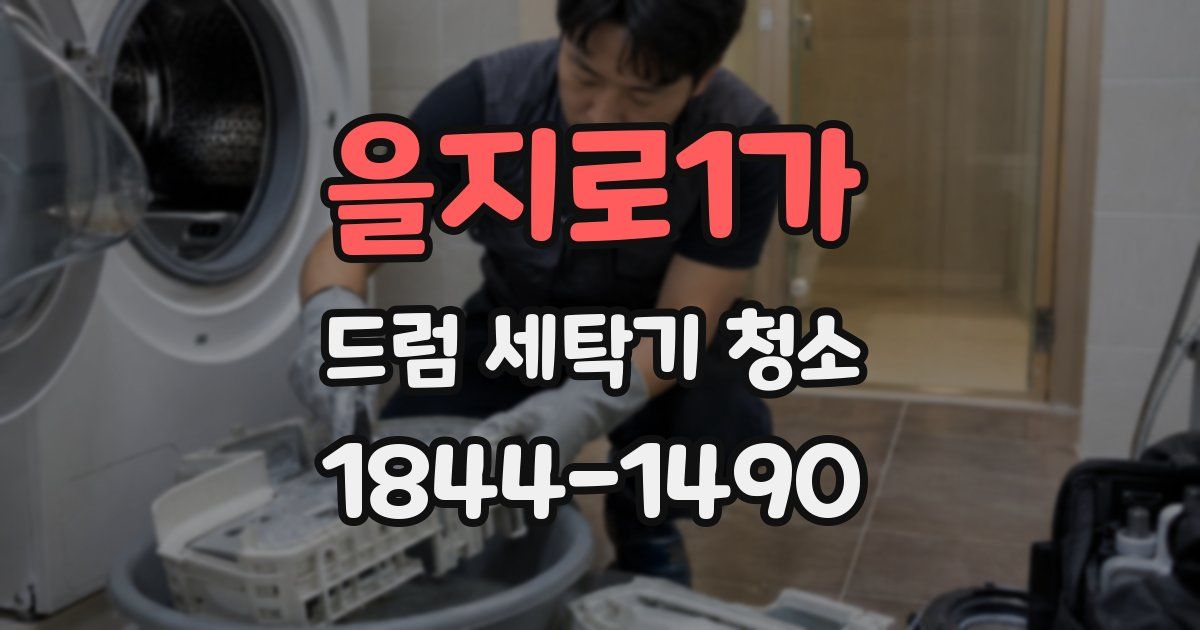 을지로1가 드럼 세탁기 청소