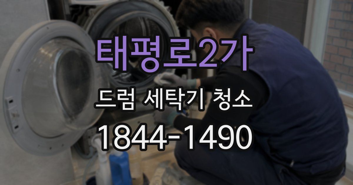 태평로2가 드럼 세탁기 청소