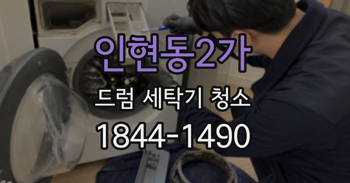 인현동2가 드럼 세탁기 청소
