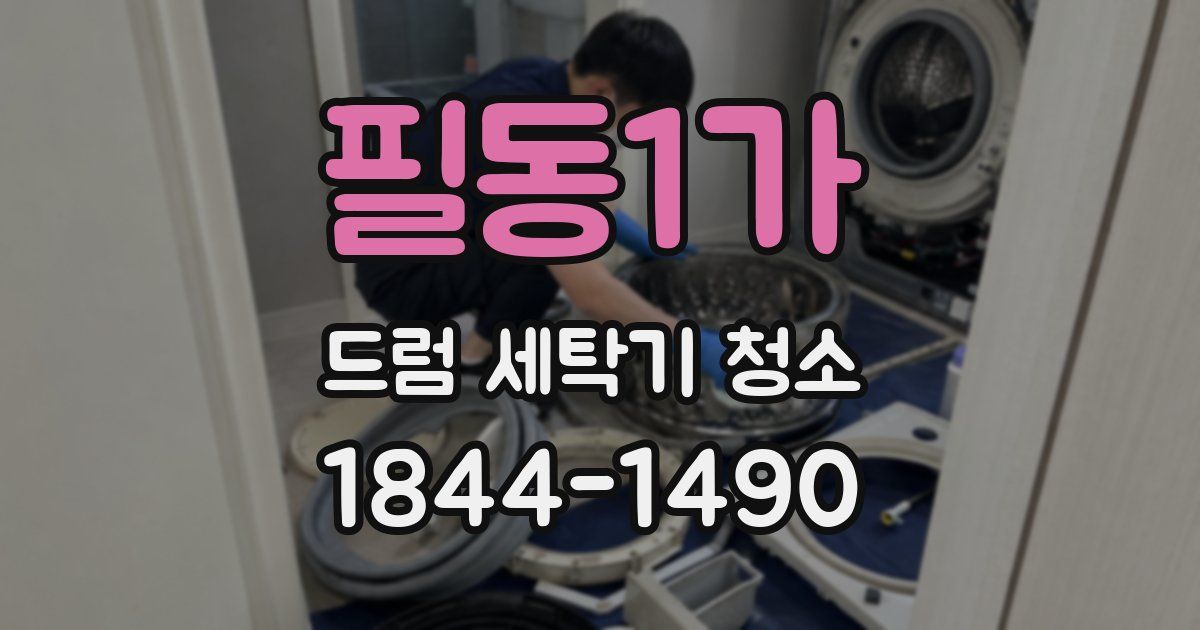필동1가 드럼 세탁기 청소