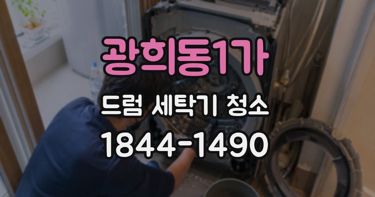 광희동1가 드럼 세탁기 청소
