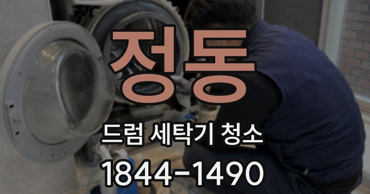 정동 드럼 세탁기 청소