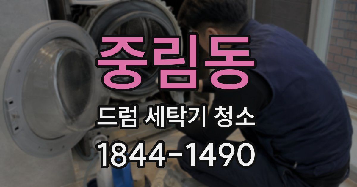 중림동 드럼 세탁기 청소
