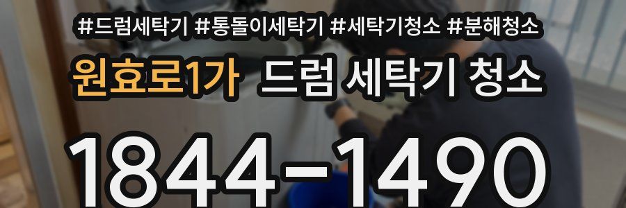 원효로1가 드럼 세탁기 청소