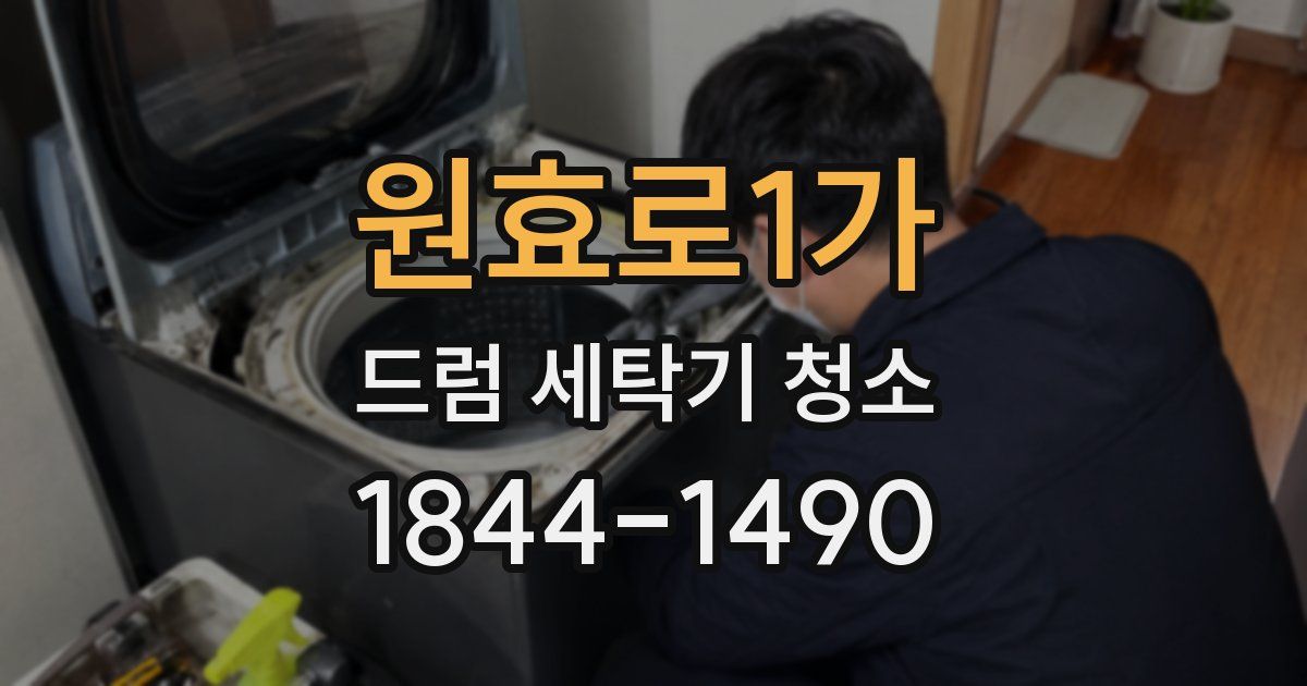 원효로1가 드럼 세탁기 청소