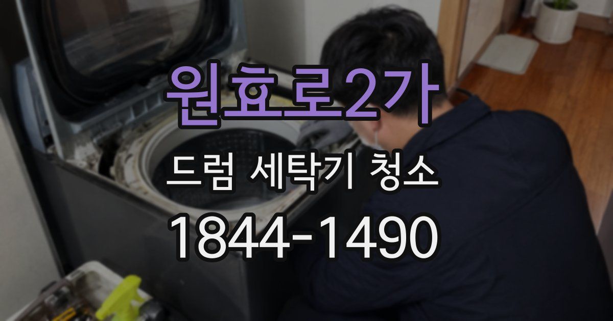 원효로2가 드럼 세탁기 청소