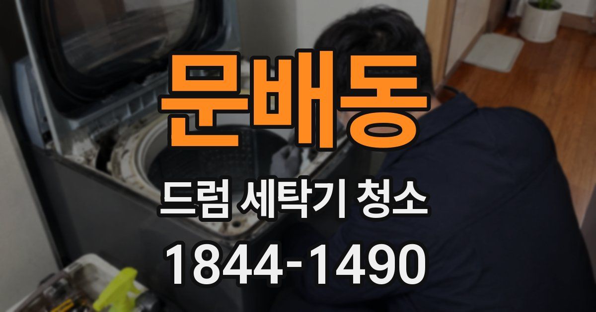 문배동 드럼 세탁기 청소