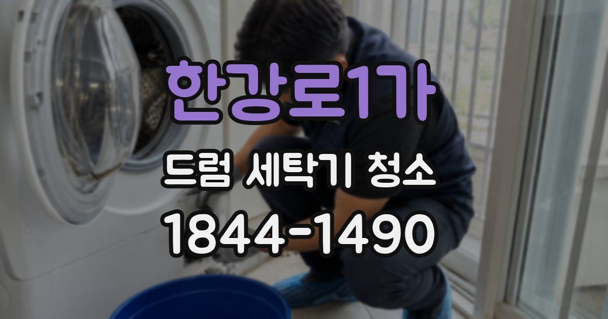 한강로1가 드럼 세탁기 청소
