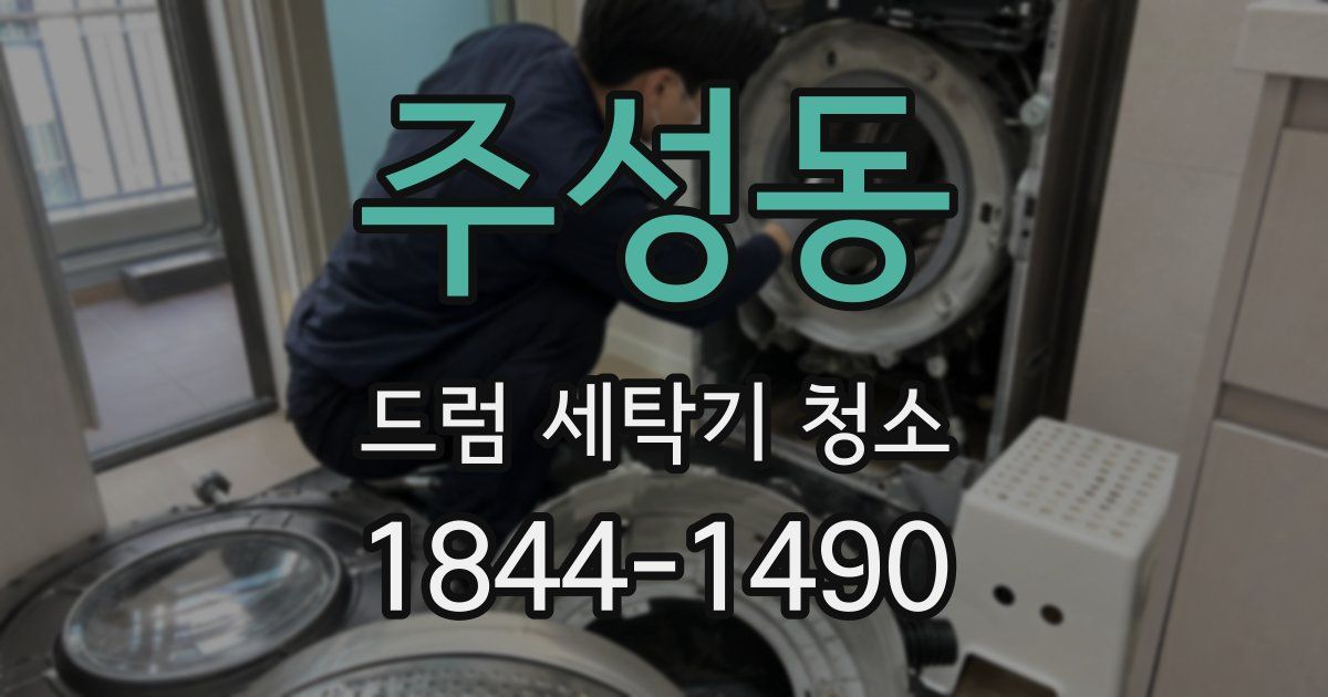 주성동 드럼 세탁기 청소