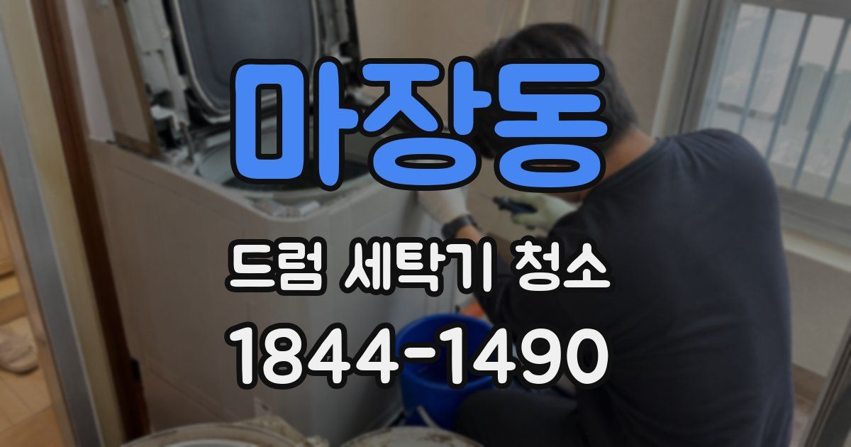 마장동 드럼 세탁기 청소