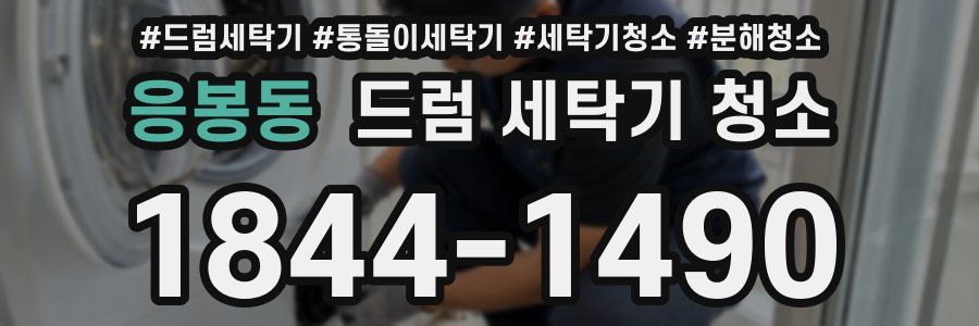 응봉동 드럼 세탁기 청소