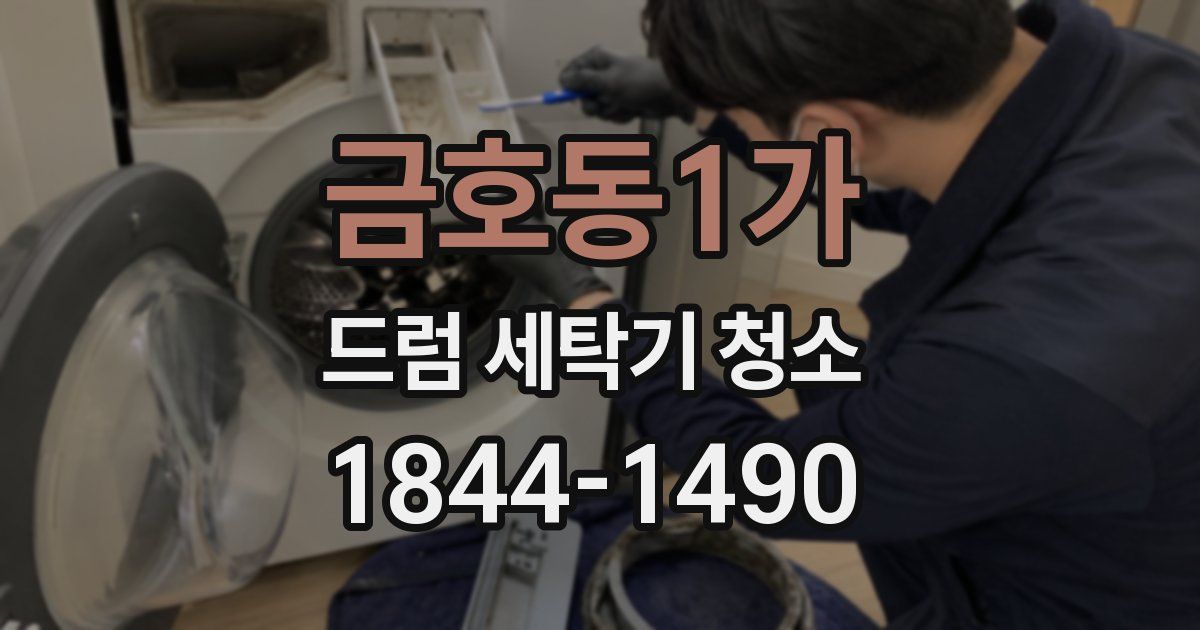 금호동1가 드럼 세탁기 청소