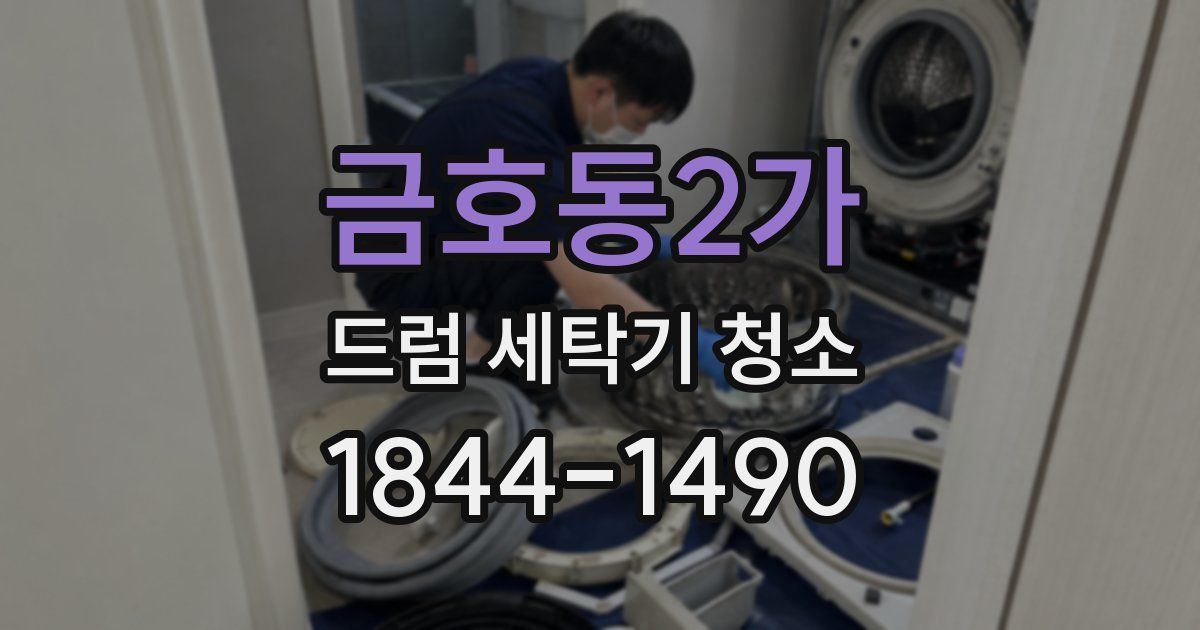 금호동2가 드럼 세탁기 청소