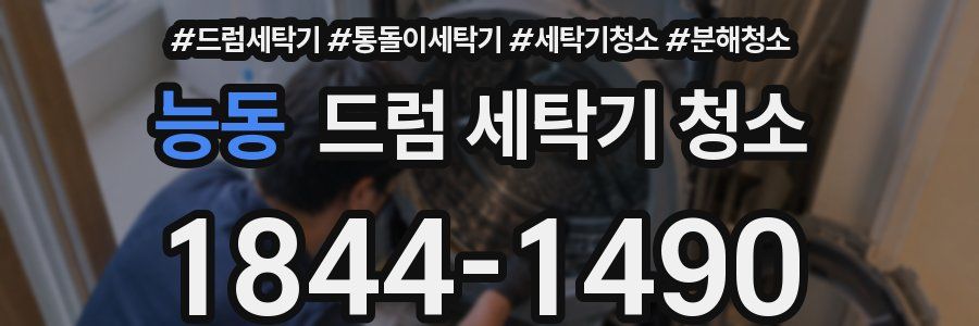 능동 드럼 세탁기 청소