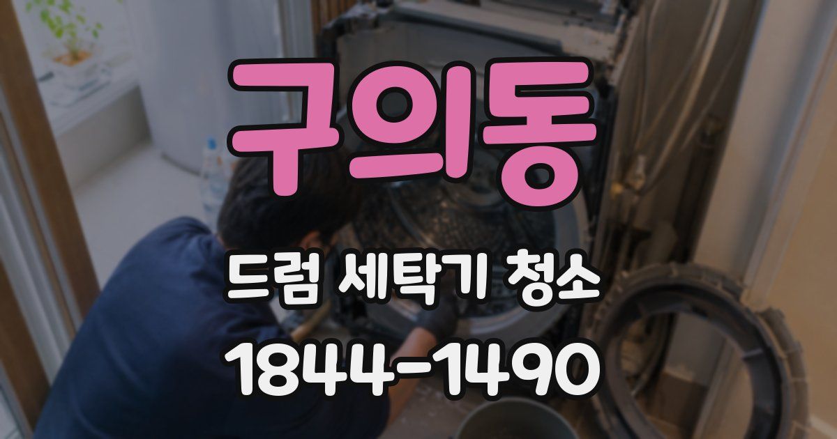 구의동 드럼 세탁기 청소