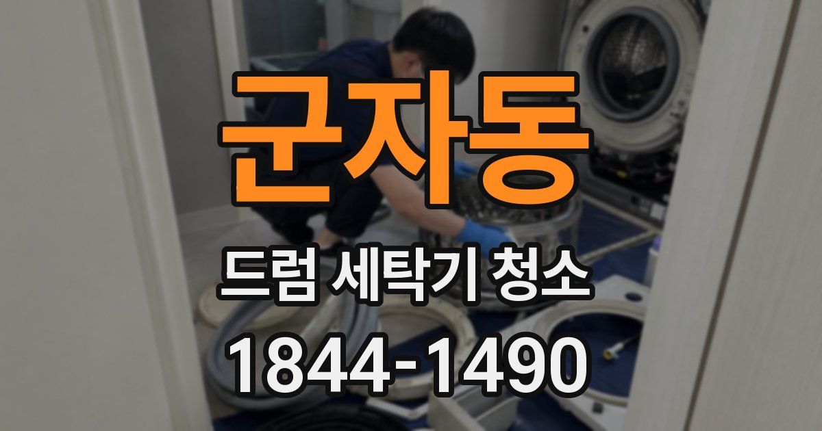 군자동 드럼 세탁기 청소