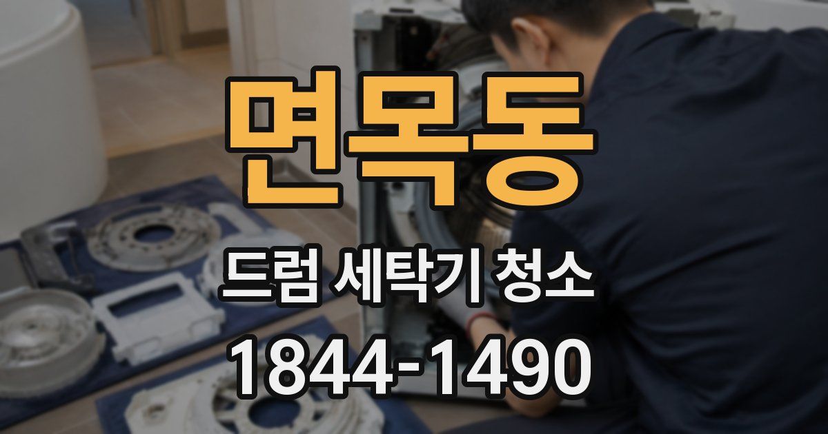 면목동 드럼 세탁기 청소
