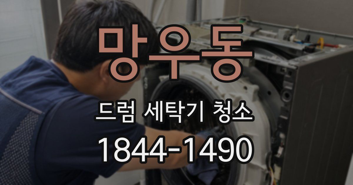 망우동 드럼 세탁기 청소
