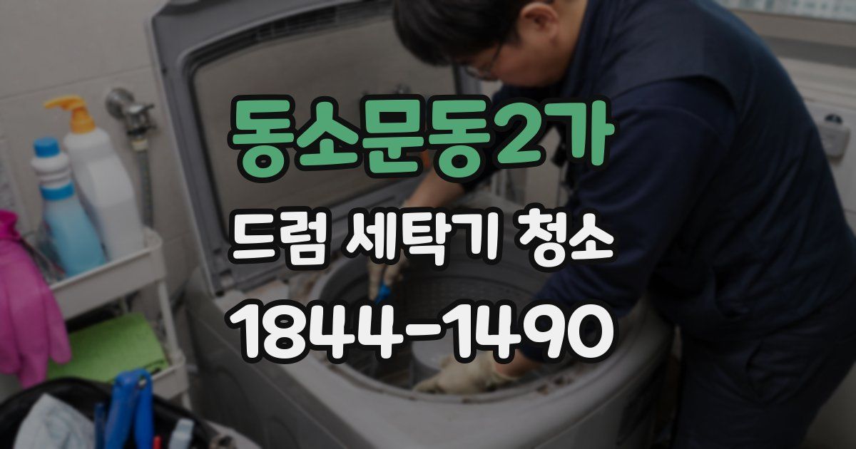 동소문동2가 드럼 세탁기 청소