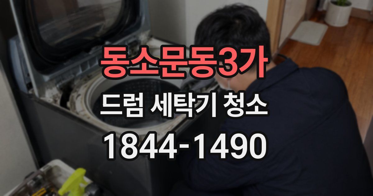 동소문동3가 드럼 세탁기 청소