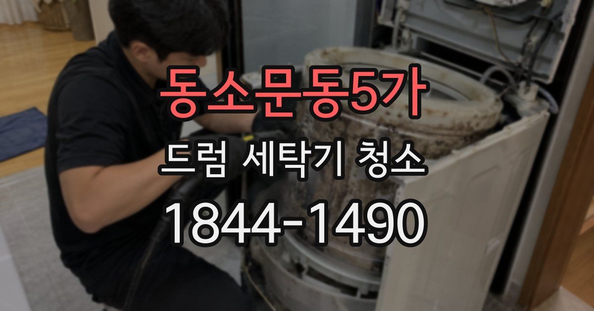 동소문동5가 드럼 세탁기 청소