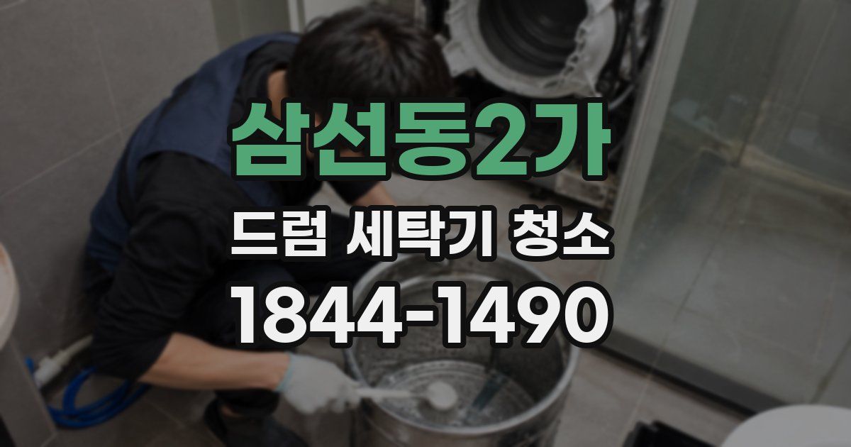 삼선동2가 드럼 세탁기 청소