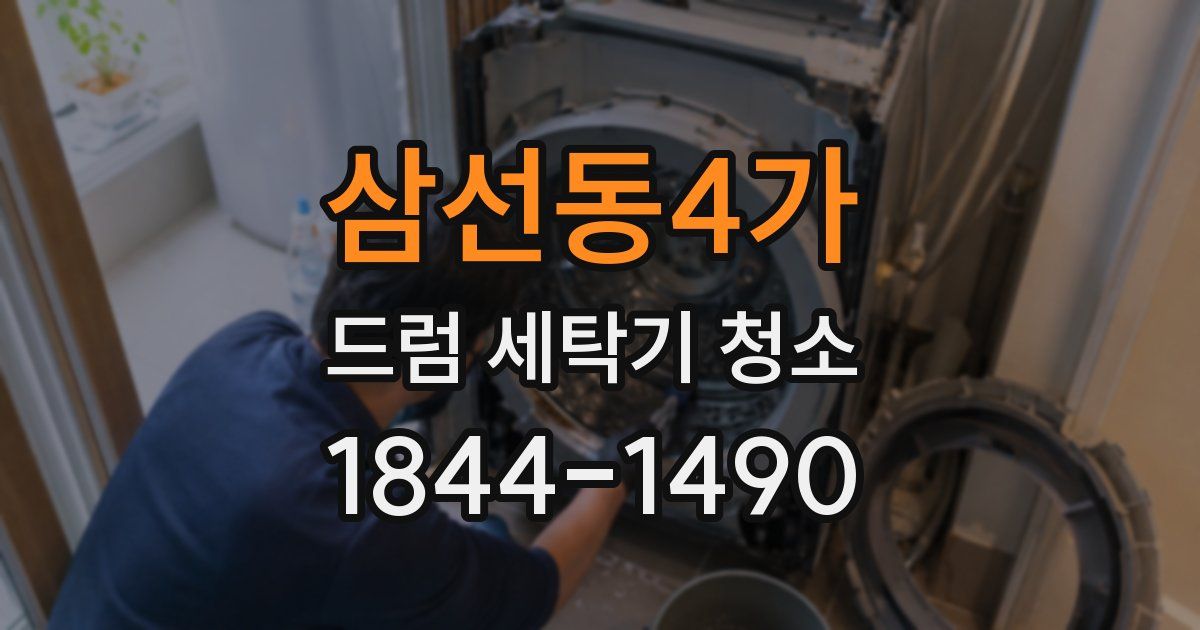 삼선동4가 드럼 세탁기 청소