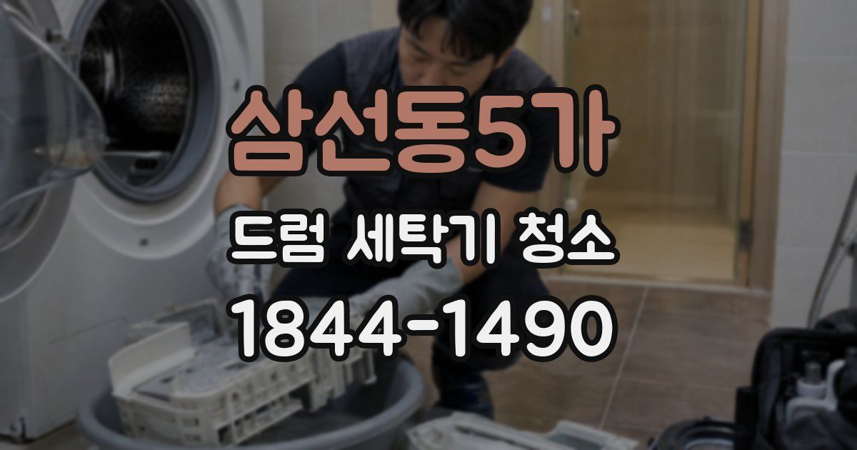 삼선동5가 드럼 세탁기 청소