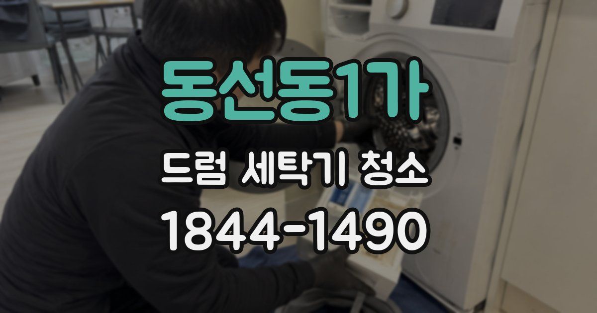 동선동1가 드럼 세탁기 청소