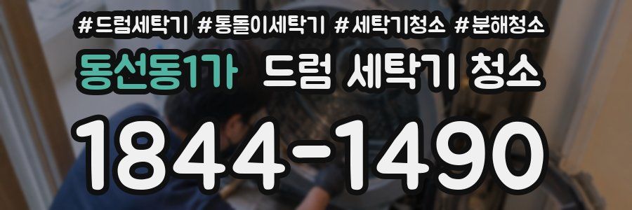동선동1가 드럼 세탁기 청소