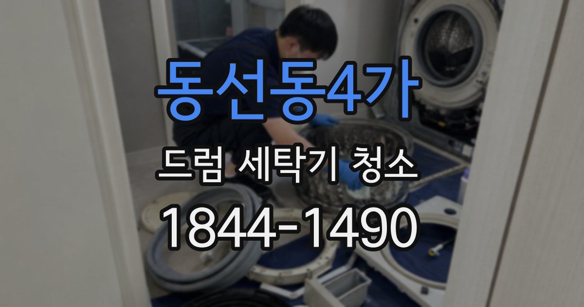 동선동4가 드럼 세탁기 청소