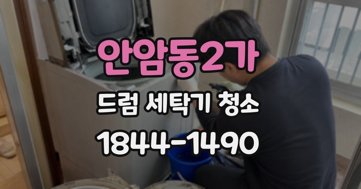 안암동2가 드럼 세탁기 청소