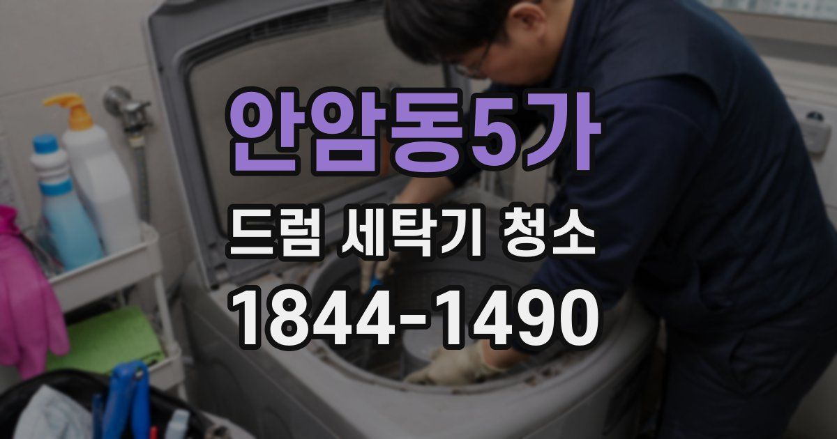 안암동5가 드럼 세탁기 청소