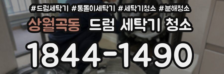 상월곡동 드럼 세탁기 청소