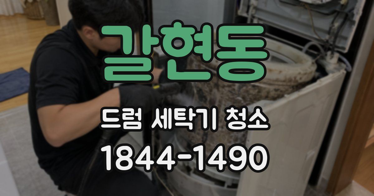 갈현동 드럼 세탁기 청소
