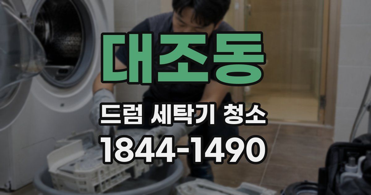 대조동 드럼 세탁기 청소