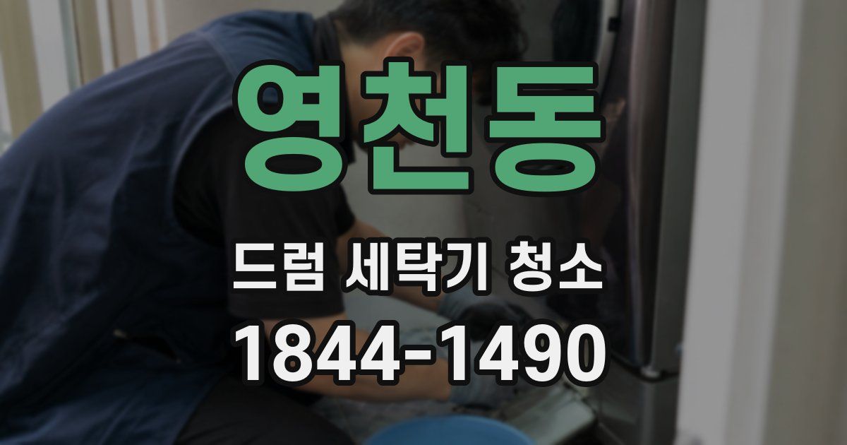 영천동 드럼 세탁기 청소
