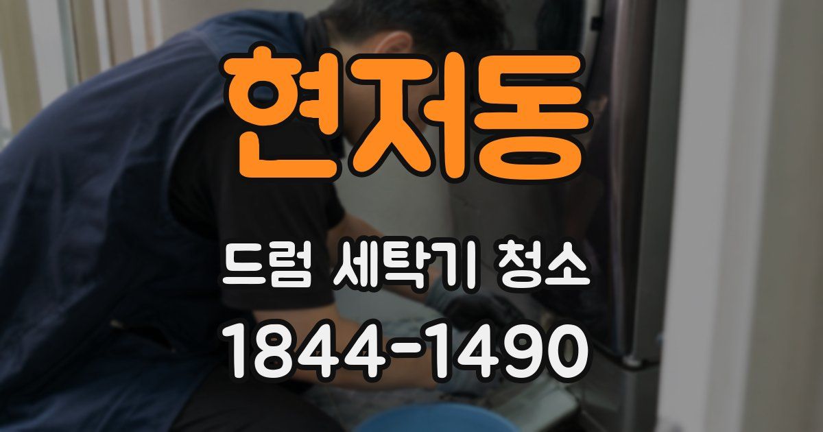 현저동 드럼 세탁기 청소
